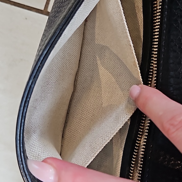 Gucci Soho Tassel Clutch Black Leather GG Logo - Picture 16 of 16